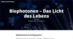 Desktop Screenshot of biophotonenforschung.de