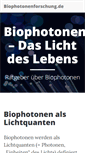 Mobile Screenshot of biophotonenforschung.de